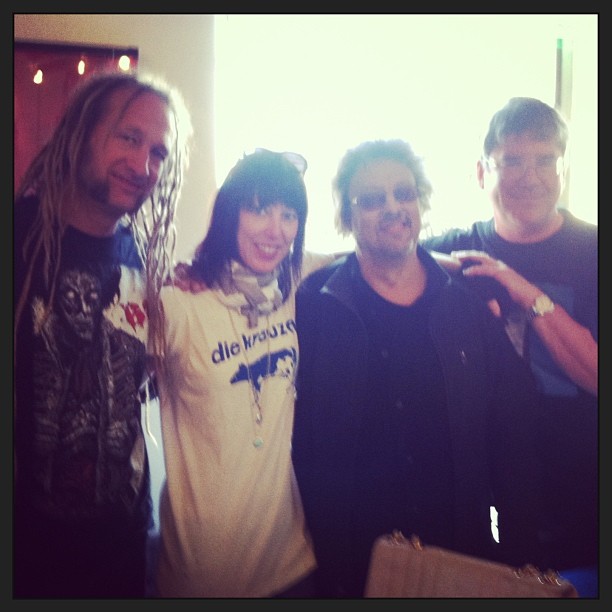 Dan Kubinski, Janet Brammer, Keith Brammer and Jay TIller at Rushmor Records in Milwaukee for Record Store Day 2014